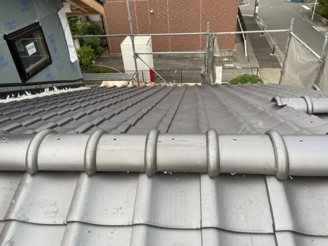 屋根工事完了